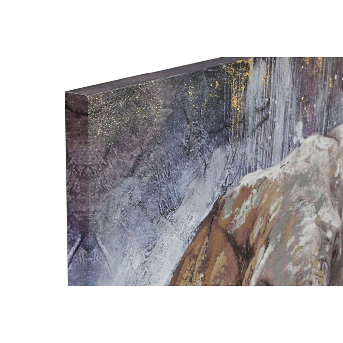 Tablou Home ESPRIT Elefant Colonial 90 x 3 x 120 cm (2 Unități)