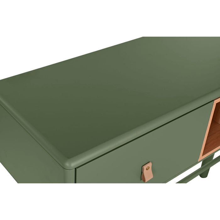 Consolă Home ESPRIT Verde Poliuretan Lemn MDF 120 x 35 x 90 cm
