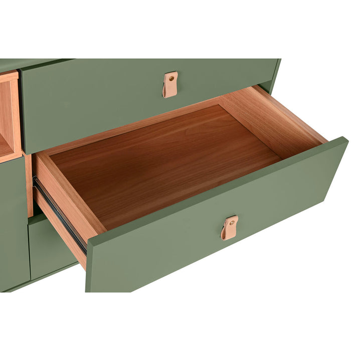 Comodă Home ESPRIT Verde polipropilenă Lemn MDF 120 x 40 x 75 cm