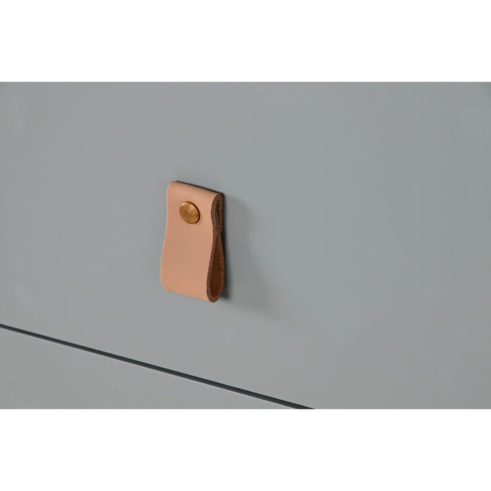 Comodă Home ESPRIT Albastru Gri Natural polipropilenă Lemn MDF 120 x 40 x 75 cm