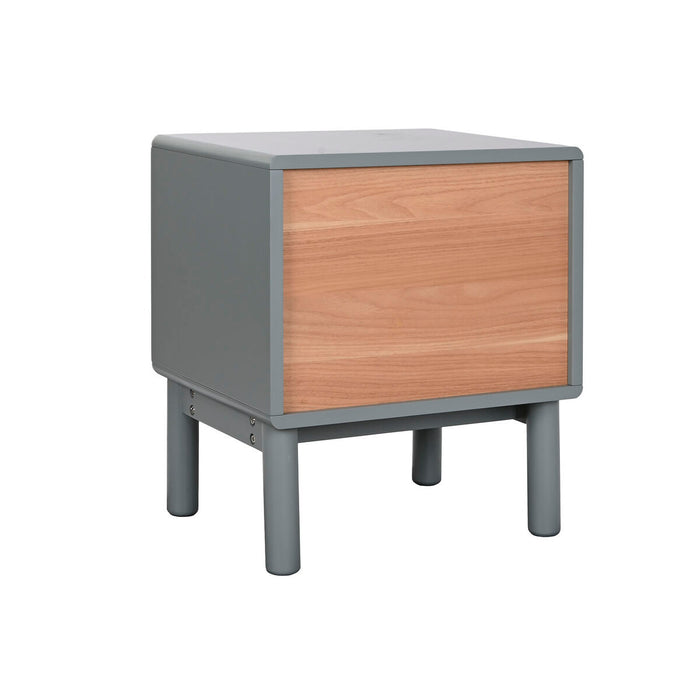 Noptieră Home ESPRIT Albastru Gri Natural Lemn MDF 48 x 40 x 55 cm