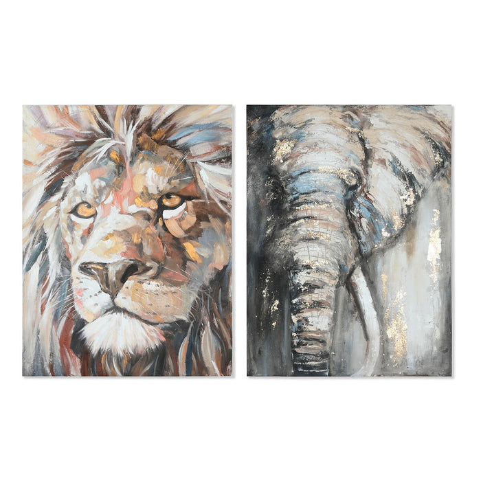 Tablou Home ESPRIT Colonial 90 x 3,7 x 120 cm (2 Unități)