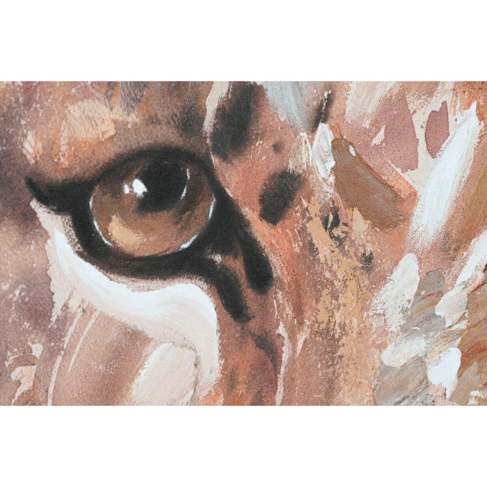 Tablou Home ESPRIT Colonial Tigru 80 x 3,7 x 100 cm (2 Unități)