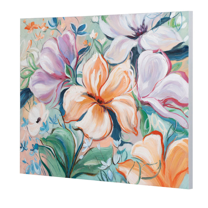 Tablou Home ESPRIT Květiny Shabby Chic 100 x 3,7 x 80 cm (2 Unități)