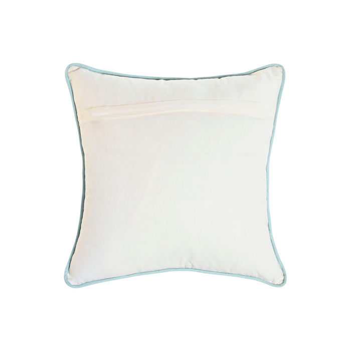 Pernă Home ESPRIT Albastru Alb Verde 40 x 5 x 40 cm (2 Unități)