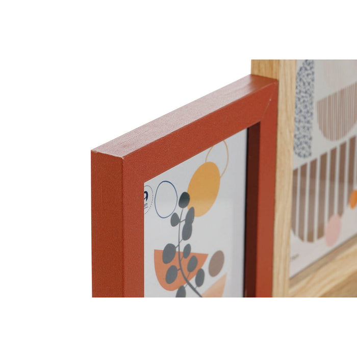 Ramă Foto Home ESPRIT Natural Teracotă Lemn MDF Urban 30,5 x 7 x 19 cm
