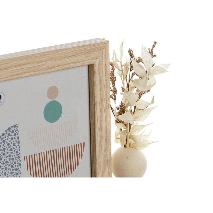 Ramă Foto Home ESPRIT Natural Teracotă Lemn MDF Urban 30,5 x 7 x 19 cm