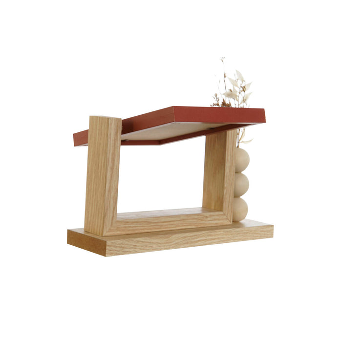 Ramă Foto Home ESPRIT Natural Teracotă Geam Lemn MDF Scandinav 24 x 7 x 21 cm