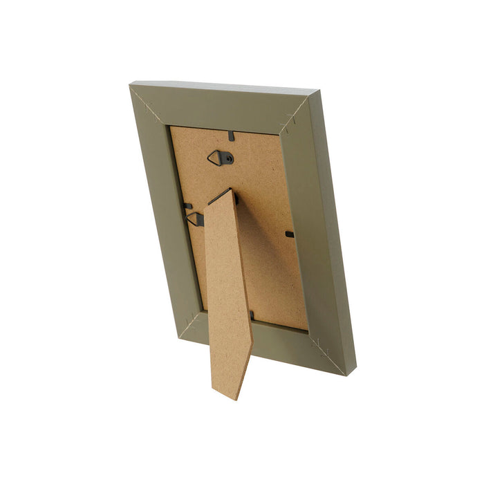 Ramă Foto Home ESPRIT Negru Verde Natural Lemn MDF Scandinav 16 x 2 x 21 cm (2 Unități)