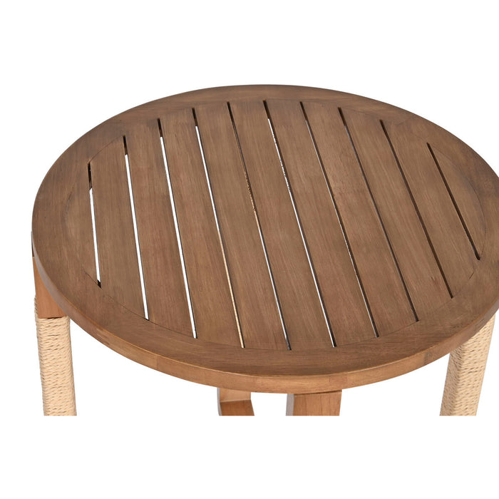 Masa laterală Home ESPRIT Natural Brad Lemn MDF 48 x 48 x 50,5 cm