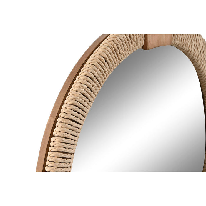 Oglindă de perete Home ESPRIT Natural Въже Brad Oglindă Mediterană 40 x 3,5 x 50 cm