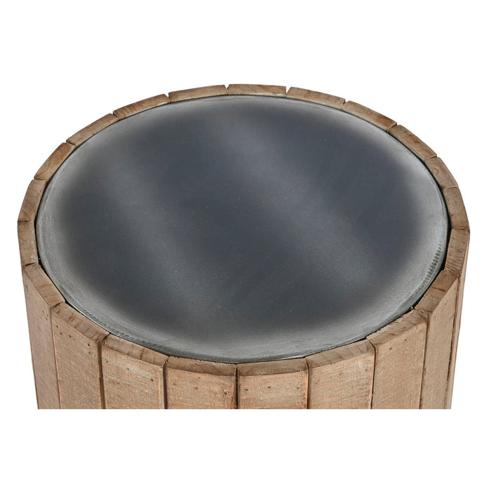 Masa laterală Home ESPRIT Natural Brad Lemn MDF 36 x 36 x 45 cm