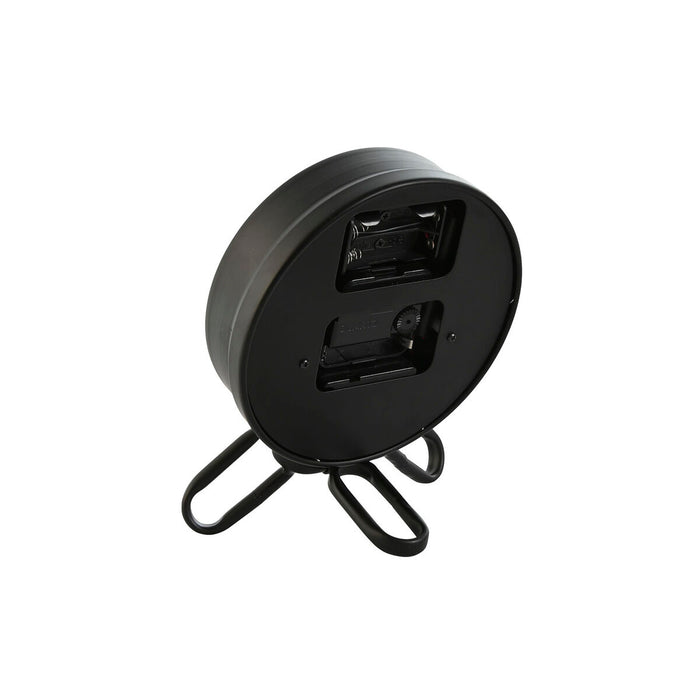 Stolní hodiny Home ESPRIT Negru Argintiu Metal Geam 16,5 x 11 x 21 cm