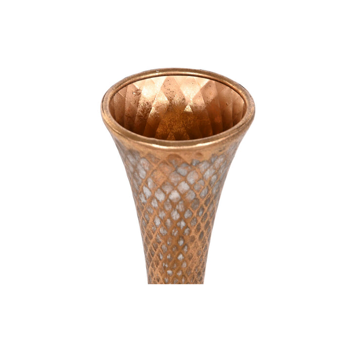 Vază Home ESPRIT Auriu* Metal 15 x 15 x 77 cm