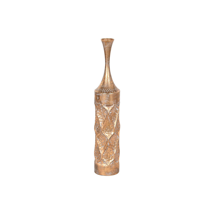 Vază Home ESPRIT Auriu* Metal 15 x 15 x 77 cm