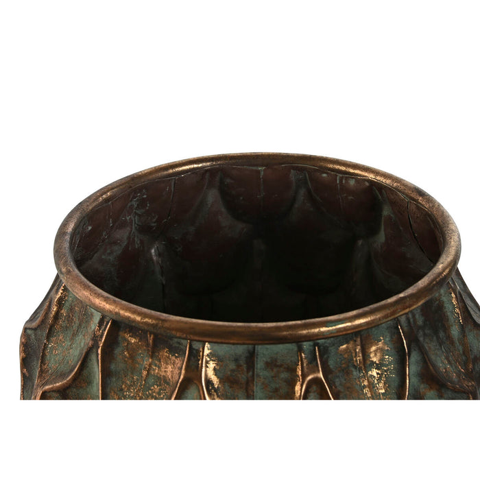 Ghiveci Home ESPRIT Auriu* Metal Vintage 28 x 28 x 28 cm