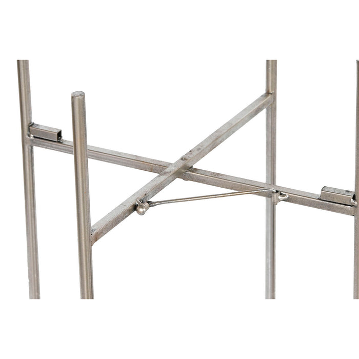 Set de jardiniere Home ESPRIT Argintiu Metal Modern 34 x 34 x 93 cm