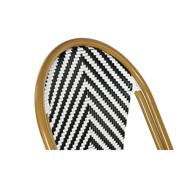 Taburet Home ESPRIT Bicolor Metal ratan sintetic 48 x 60 x 121 cm