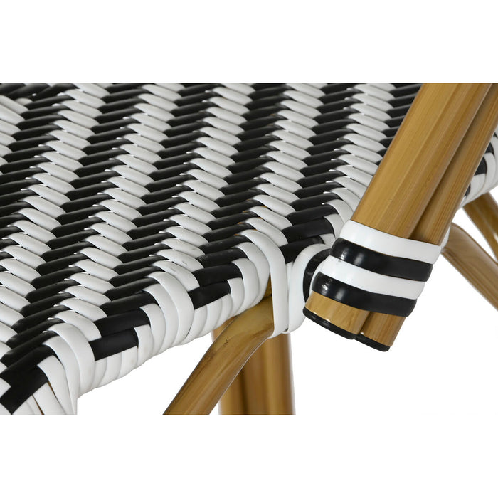 Taburet Home ESPRIT Bicolor Metal ratan sintetic 48 x 60 x 121 cm