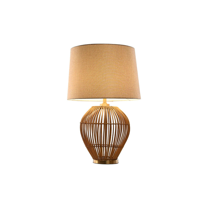 Lampă de masă Home ESPRIT Maro Bej Auriu* Natural 50 W 220 V 43 x 43 x 67 cm