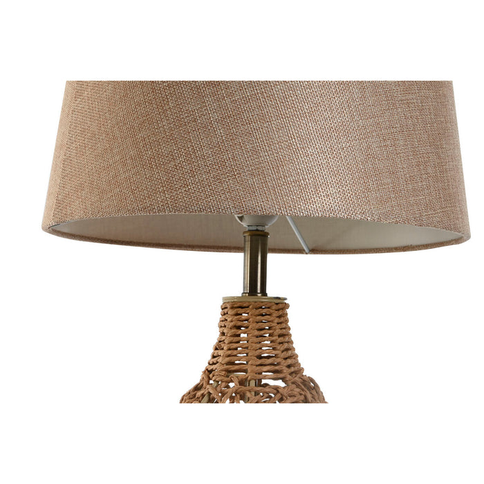 Lampă de masă Home ESPRIT Maro Bej Auriu* Natural 50 W 220 V 33 x 33 x 60 cm