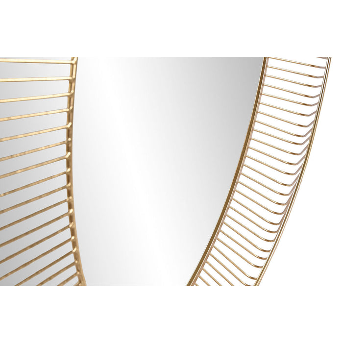 Oglindă de perete Home ESPRIT Auriu* Fier 106 x 13 x 106 cm