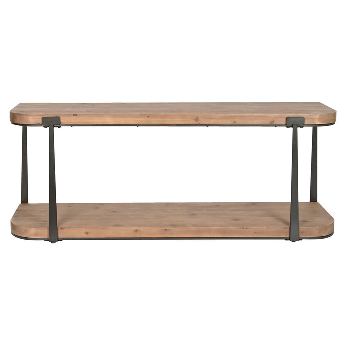 Mobilă TV Home ESPRIT Maro Negru Fier Brad 150 x 40 x 60 cm