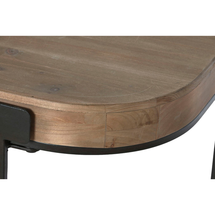 Console Home ESPRIT Maro Negru Metal Brad 120 x 35 x 75 cm