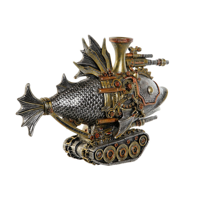Figură Decorativă Home ESPRIT Gri Multicolor Pește 31,5 x 9 x 22 cm