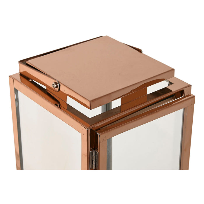 Lucerna Home ESPRIT Auriu* Metal Geam Modern 20 x 20 x 55 cm (2 Piese)