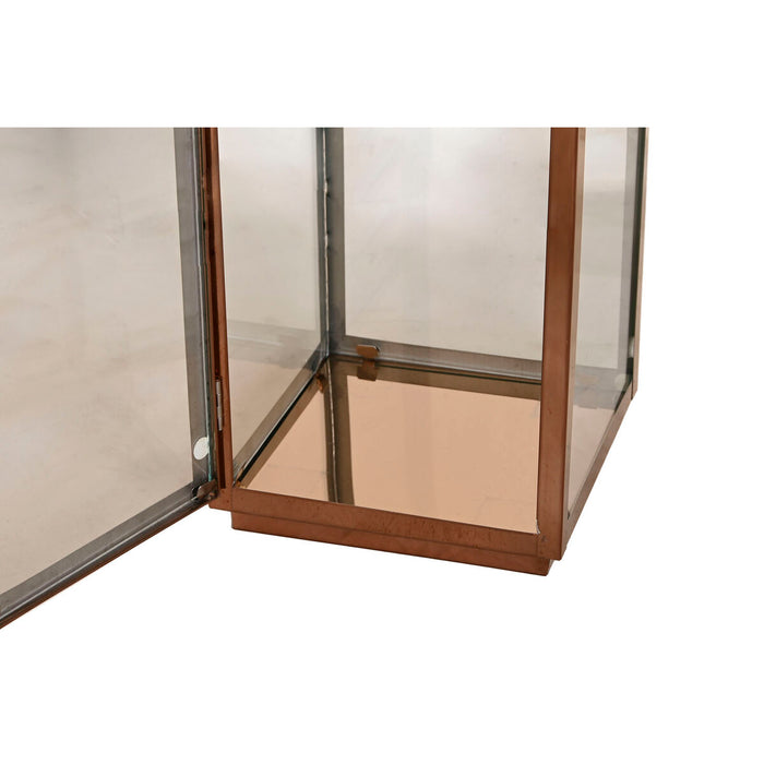 Lucerna Home ESPRIT Auriu* Metal Geam Modern 20 x 20 x 55 cm (2 Piese)