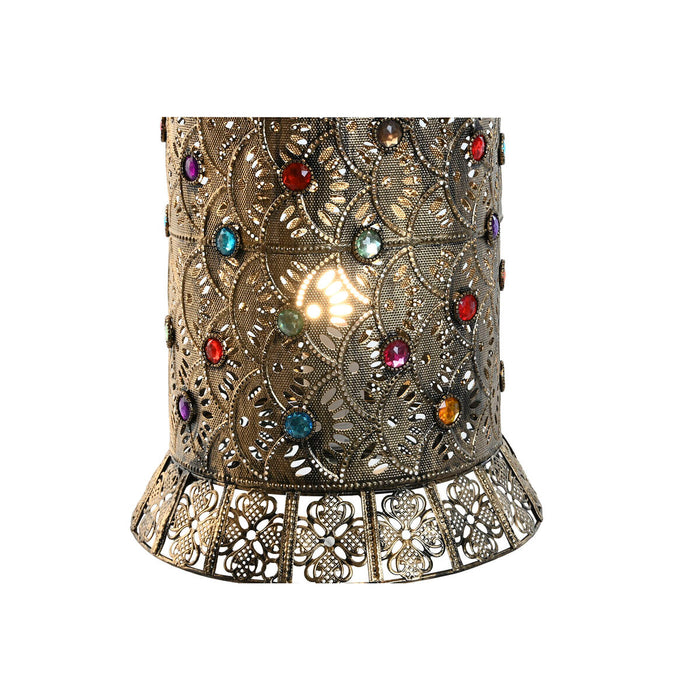 Lampă de masă Home ESPRIT Multicolor Auriu* Metal 50 W 220 V 25 x 25 x 55 cm (2 Unități)