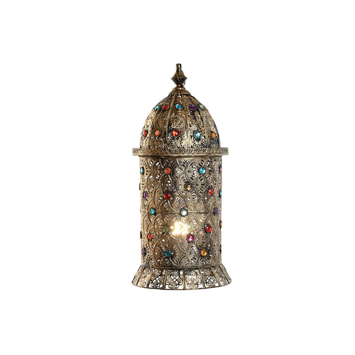 Lampă de masă Home ESPRIT Multicolor Auriu* Metal 50 W 220 V 25 x 25 x 55 cm (2 Unități)