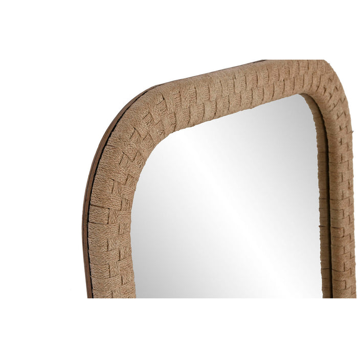 Oglindă de perete Home ESPRIT Natural Въже Lemn MDF Bali 60 x 4 x 120 cm