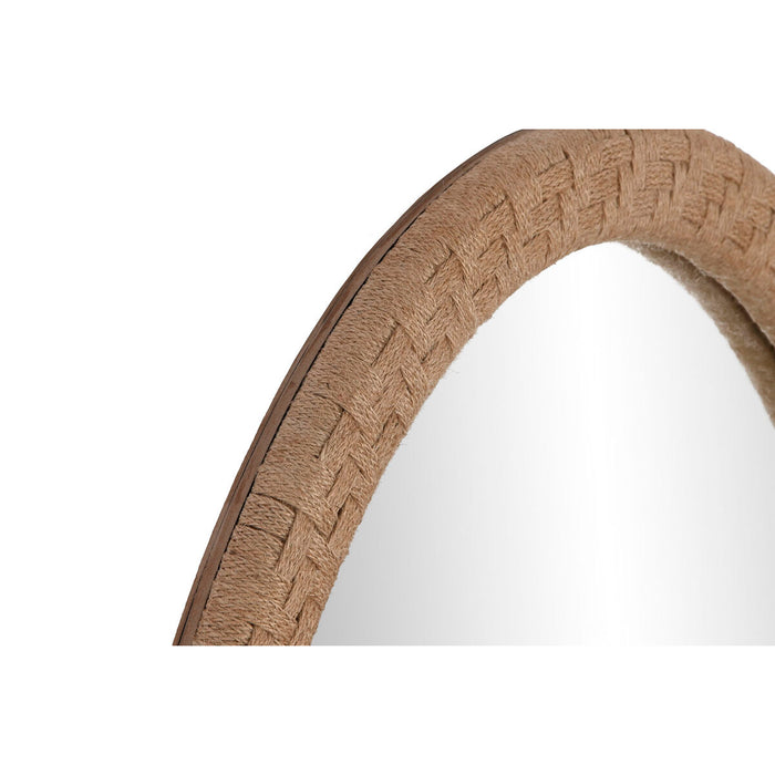 Oglindă de perete Home ESPRIT Natural Въже Lemn MDF Bali 60 x 4 x 80 cm