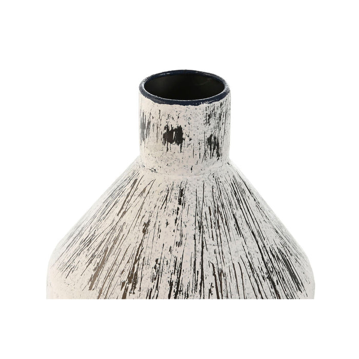 Vază Home ESPRIT Albastru Alb Metal 14 x 14 x 37 cm