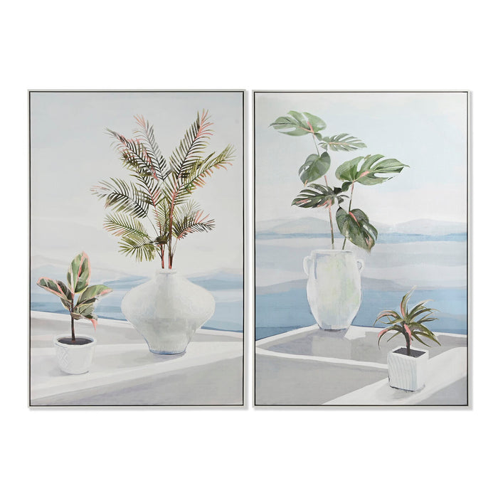 Tablou Home ESPRIT Scandinav 80 x 3,5 x 120 cm (2 Unități)