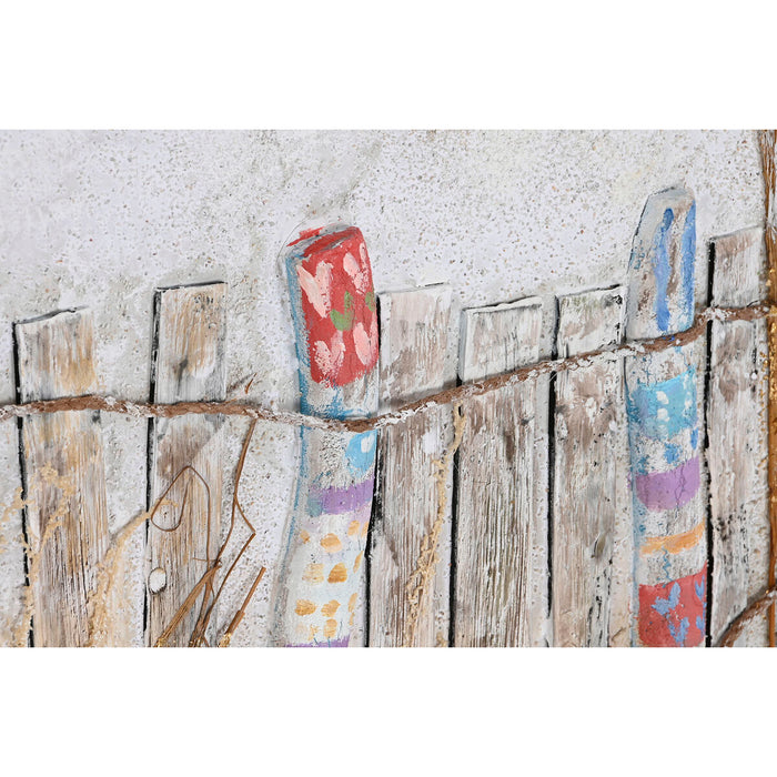 Tablou Home ESPRIT Plajă Mediterană 150 x 4,5 x 100 cm