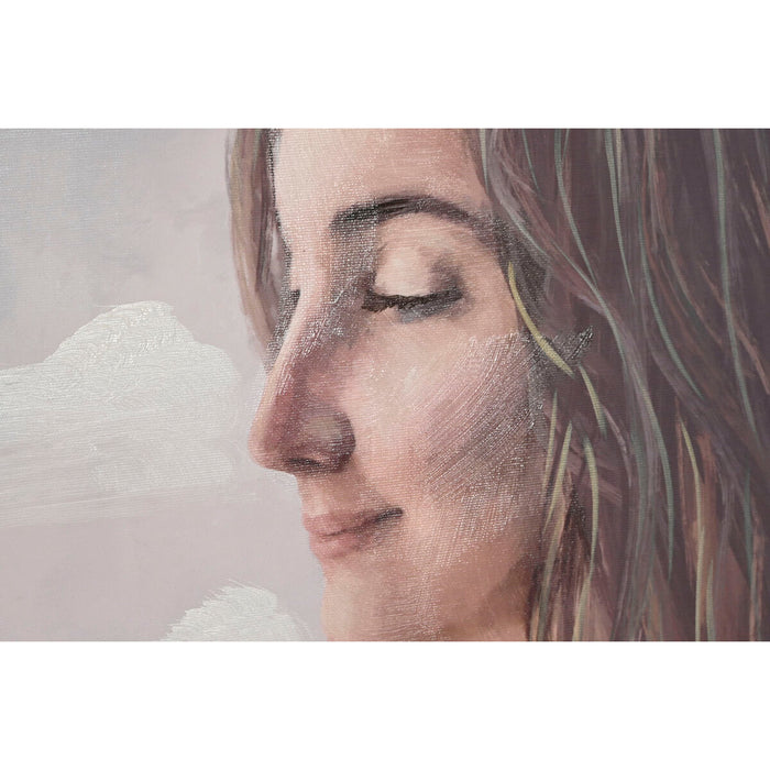 Tablou Home ESPRIT Femeie Mediterană 80 x 3,5 x 120 cm (2 Unități)