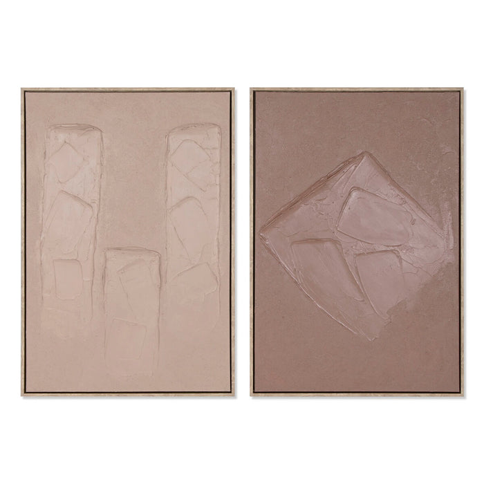 Tablou Home ESPRIT Urban 63 x 4,5 x 93 cm (2 Unități)