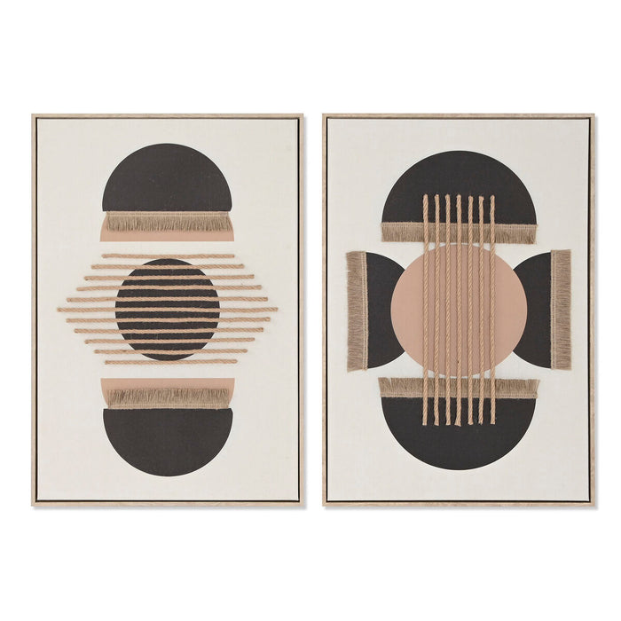 Tablou 3D Home ESPRIT Boho 63 x 4,3 x 93 cm (2 Unități)