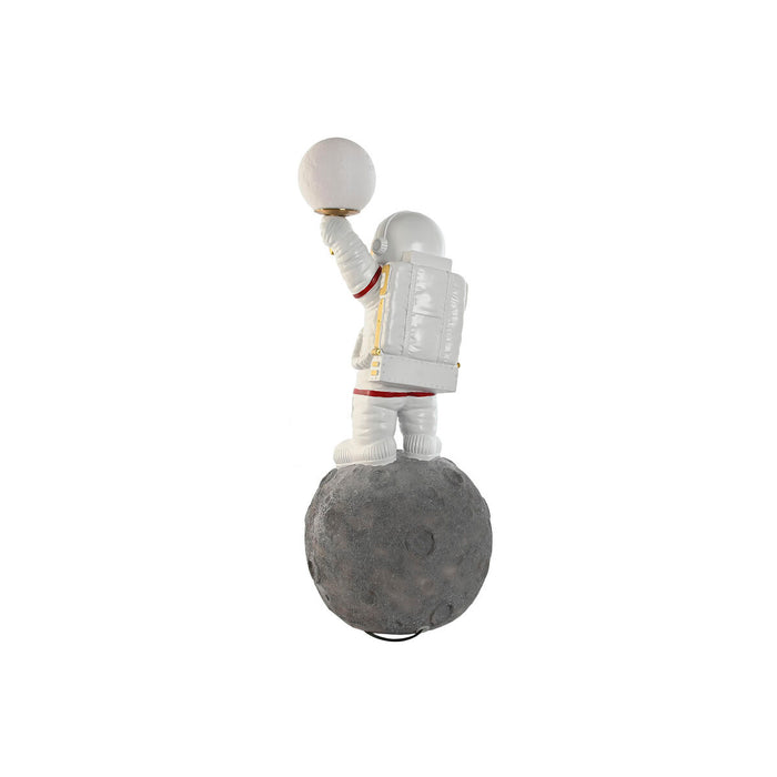Lampă cu Picior Home ESPRIT Alb Argintiu Metal Rășină 50 W 220 V 37 x 37 x 93 cm