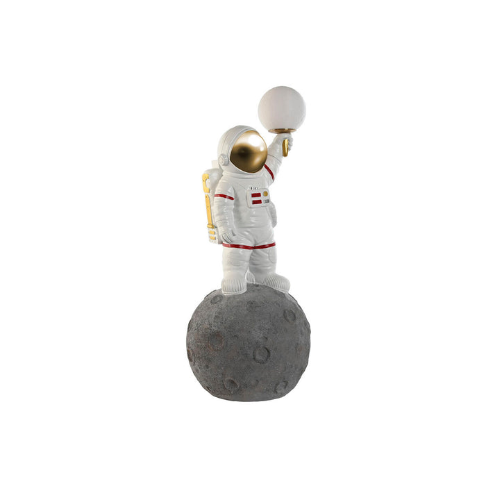 Lampă cu Picior Home ESPRIT Alb Argintiu Metal Rășină 50 W 220 V 37 x 37 x 93 cm