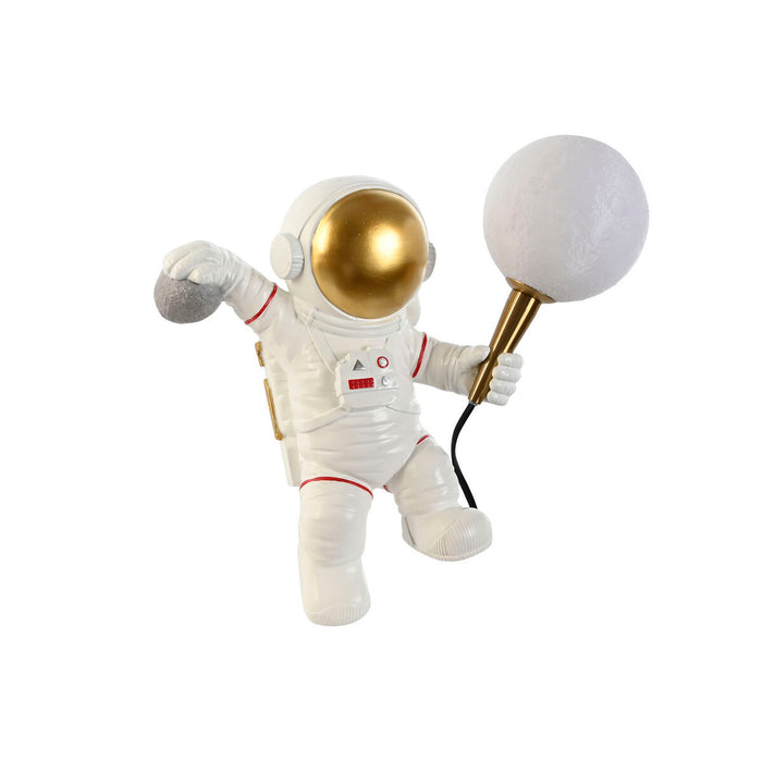 Lampă de Perete Home ESPRIT Alb Auriu* Metal Rășină Modern Astronaut / Astronaută 26 x 21,6 x 33 cm
