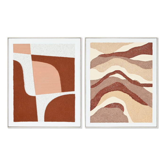 Tablou Home ESPRIT Abstract Urban 80 x 3,5 x 100 cm (2 Unități)