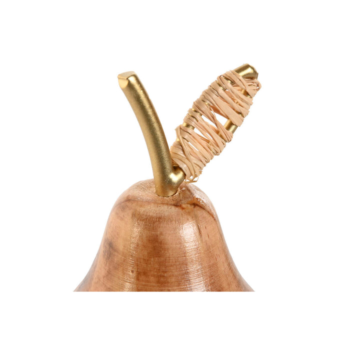 Figură Decorativă Home ESPRIT Auriu* Natural Colonial Pară 9 x 9 x 15 cm