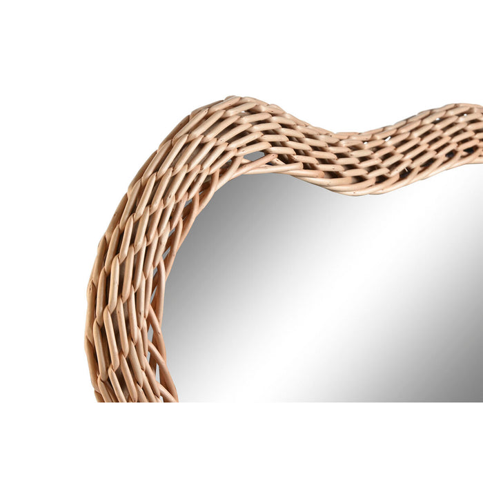 Oglindă de perete Home ESPRIT Natural Lemn Ratan Oglindă Bali 49 x 3 x 60 cm