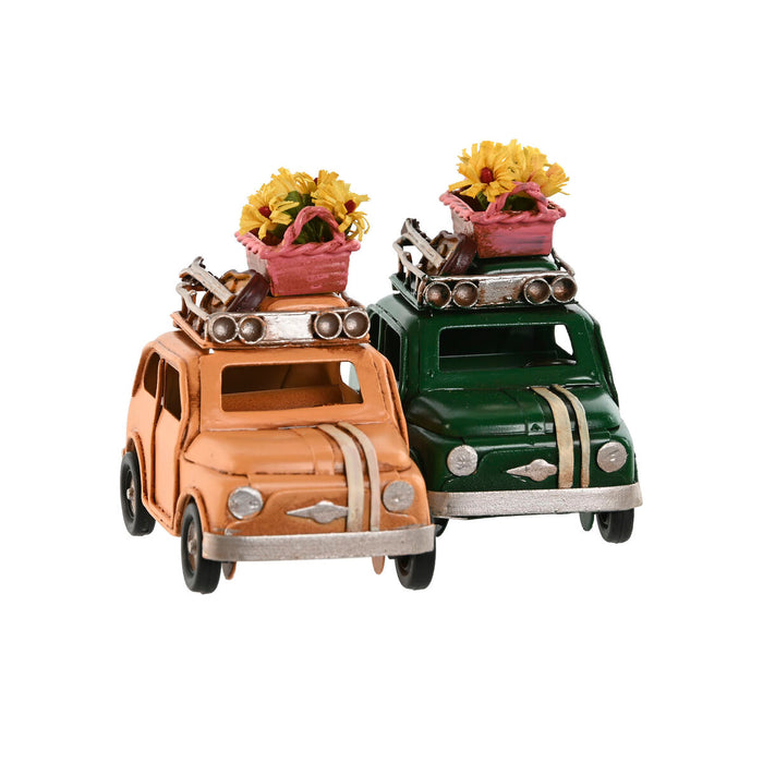 Figură Decorativă Home ESPRIT Portocaliu Mașină Vintage 10 x 5 x 7 cm (2 Unități)