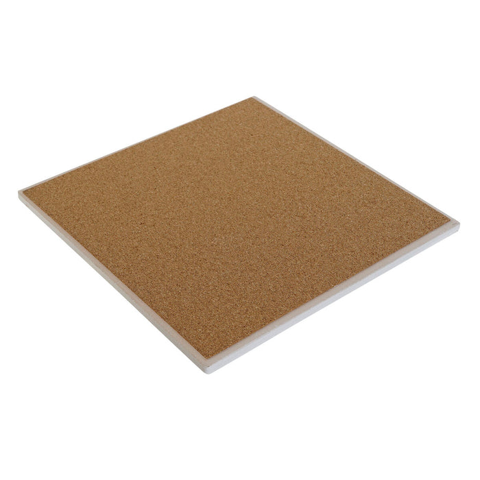 Suport Protecție pentru Masă Home ESPRIT Plută Dolomite 20 x 20 x 0,7 cm Caramidă (4 Unități)