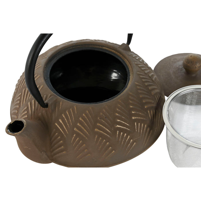 Ceainic Home ESPRIT Maro Negru Oțel inoxidabil Fier 900 ml (2 Unități)